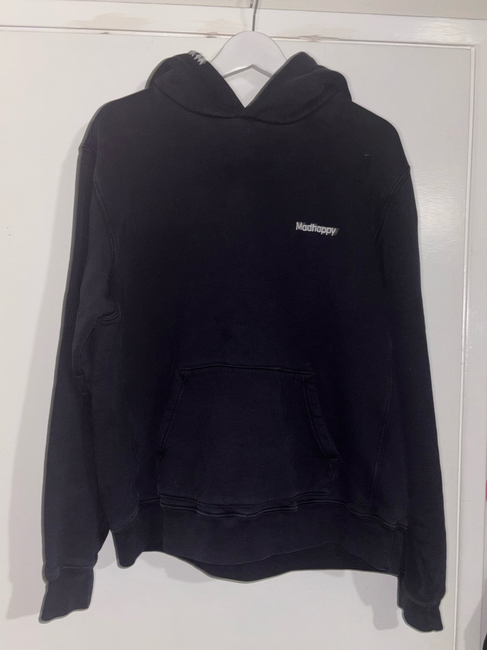 Madhappy Black Pullover Hoodie with Small Logo Size Large
